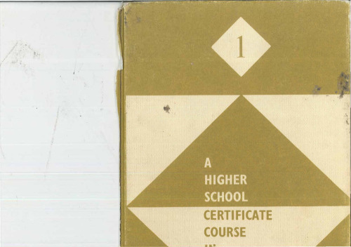 A Higher School Certificate Course in Mathematics - Level 1 (New South Wales)
