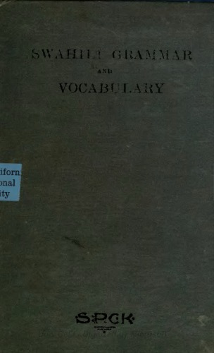 Swahili grammar and vocabulary