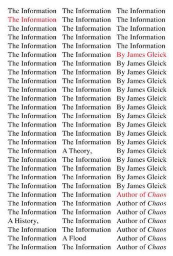 The Information: A History, a Theory, a Flood