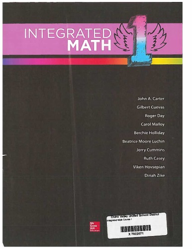 Integrated Math 1 Teacher Edition