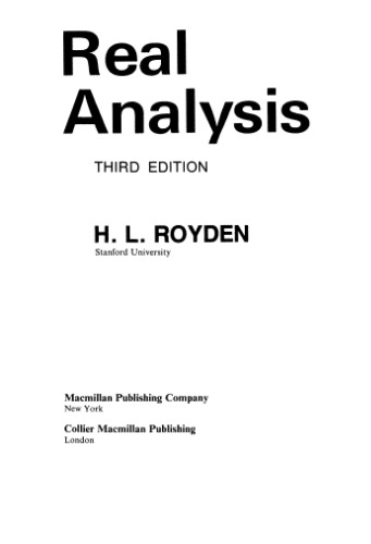 Real analysis