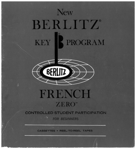 New Berlitz Key Program French Zero