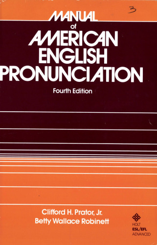 Manual of American English Pronunciation