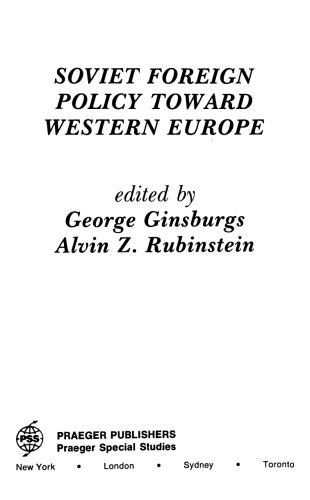 Soviet foreign policy toward Western Europe