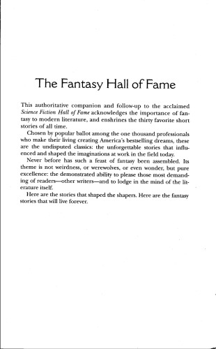 The Fantasy Hall of Fame