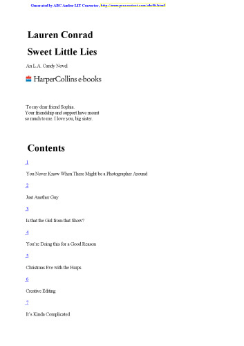 Sweet Little Lies: An L.A. Candy Novel