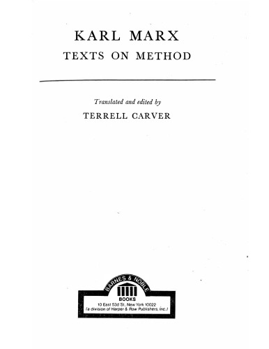 Texts on Method