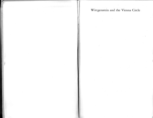 Wittgenstein and the Vienna Circle