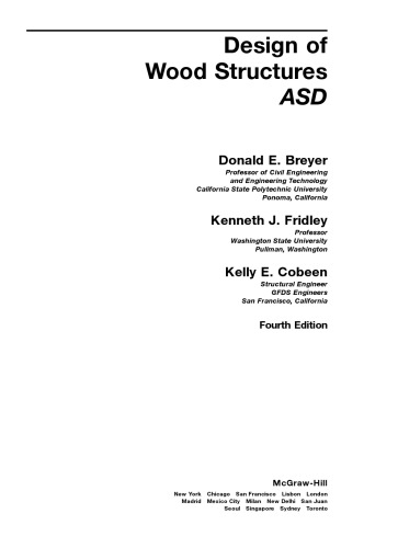 Design of wood structures ASD