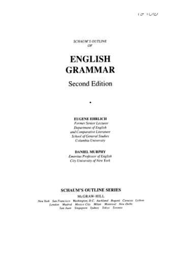 Schaum's Outline of English Grammar