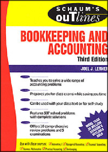 Schaum's Outline of Bookkeeping and Accounting, 3rd Edition