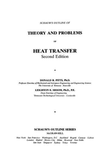 Schaum's Outline of Heat Transfer
