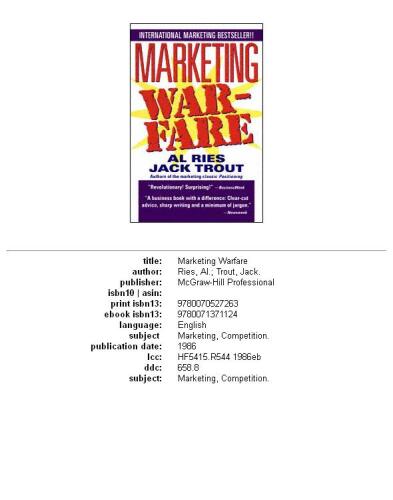 Marketing Warfare