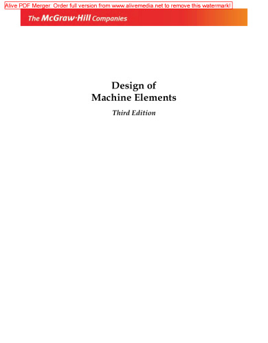 Design of Machine Elements
