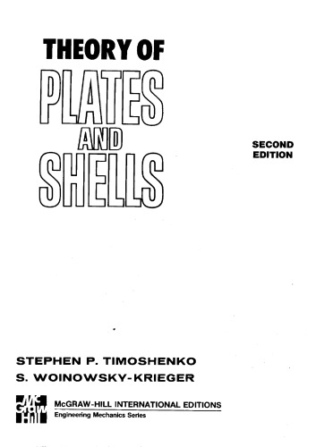 Theory Of Plates & Shells (Timoshenko)