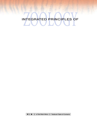 Integrated Principles of Zoology