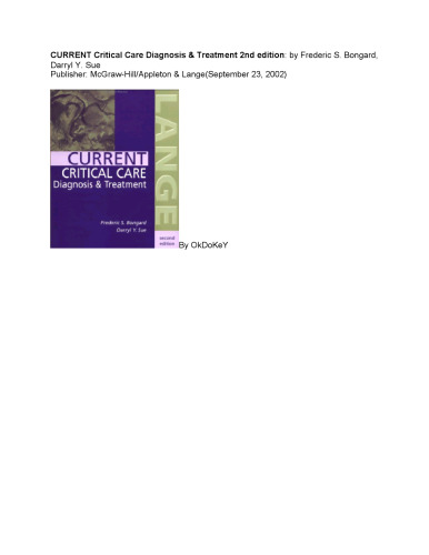 CURRENT Critical Care Diagnosis & Treatment