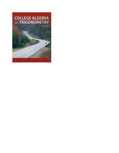 College Algebra with Trigonometry