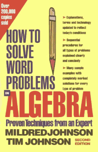 How to Solve Word Problems in Algebra,