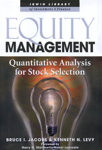 Equity Management: Quantitative Analysis for Stock Selection