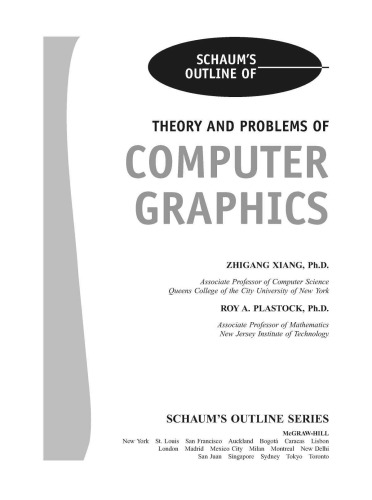 Schaum’s Outline of Computer Graphics