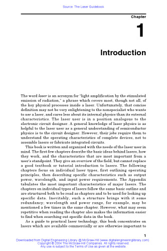 The laser guidebook