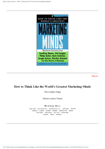 How to Think Like the World's Greatest Marketing Minds