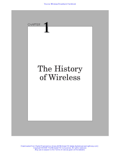 Wireless Broadband Handbook