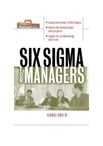 Six Sigma For Managers