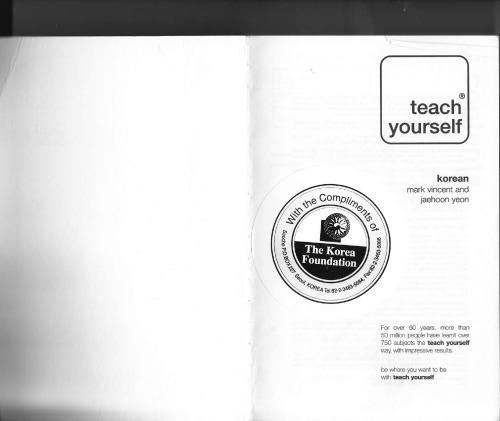 Teach yourself Korean