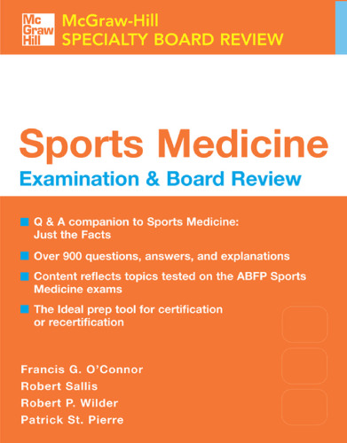 Sports Medicine: McGraw-Hill Examination and Board Review
