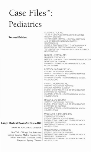 Case Files Pediatrics, Second Edition (LANGE Case Files)