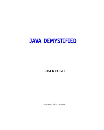 Java demystified