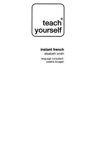 Teach Yourself Instant French (with Audio)