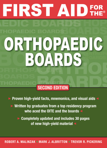First Aid for the Orthopaedic Boards, Second Edition