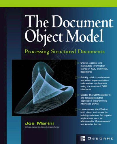 Document object model : processing structured documents