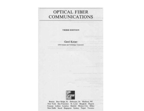 Optical fiber communications