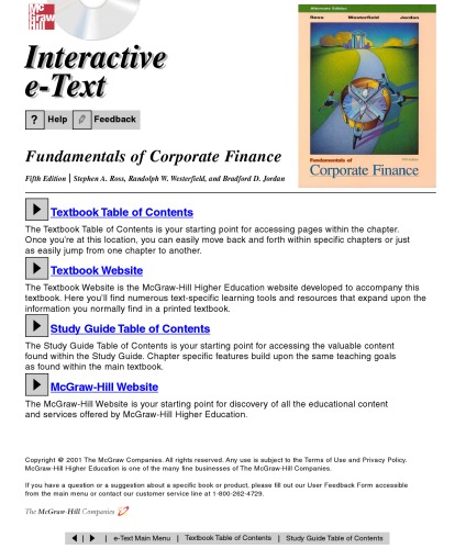 Fundamentals of Corporate Finance