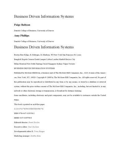 Bus Driven Information Systems