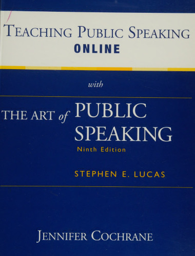 Teaching Public Speaking Online t/a The Art of Public Speaking