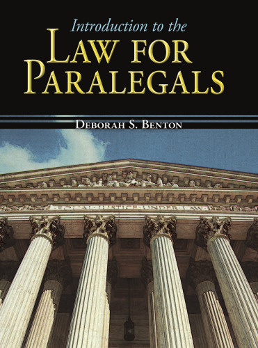 Introduction to the Law for Paralegals