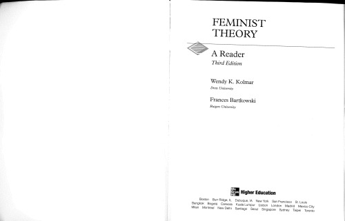 Feminist Theory: A Reader