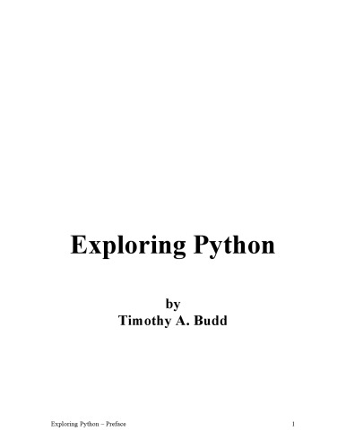 Exploring Python
