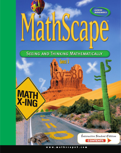 MathScape: Seeing and Thinking Mathematically, Course 3, Mathematics in Motion, Student Guide (Mathscape: Seeing and Thinking Mathematically)