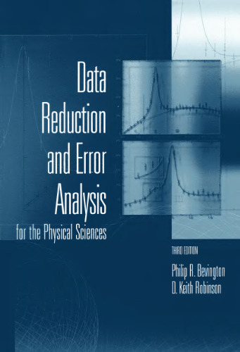 Data reduction and error analysis for the physical sciences