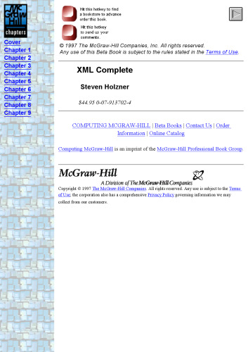 Xml Complete (Mcgraw Hill Complete Series)