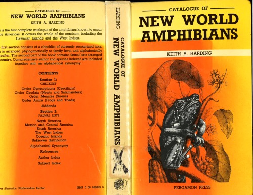 Catalogue of New World Amphibians