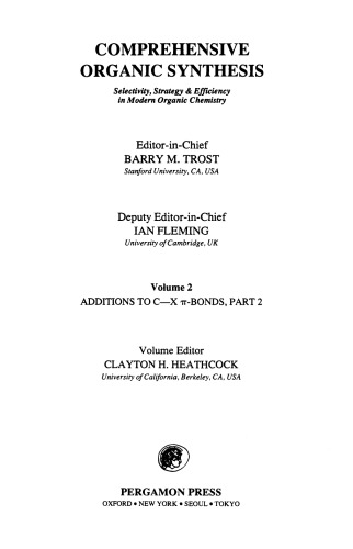 Comprehensive Organic Synthesis, 9 volume set