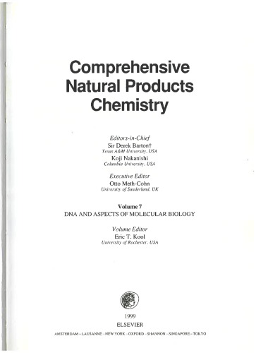 Comprehensive Natural Products Chemistry []
