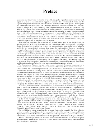 International Encyclopedia of Social & Behavioral Sciences